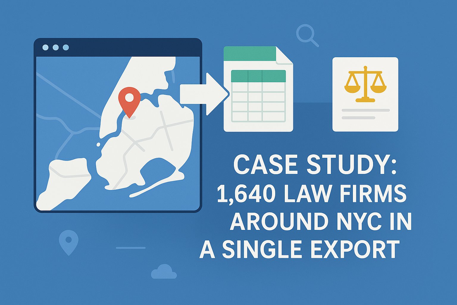 Case Study: 1,640 Law Firms Around NYC in a Single Export